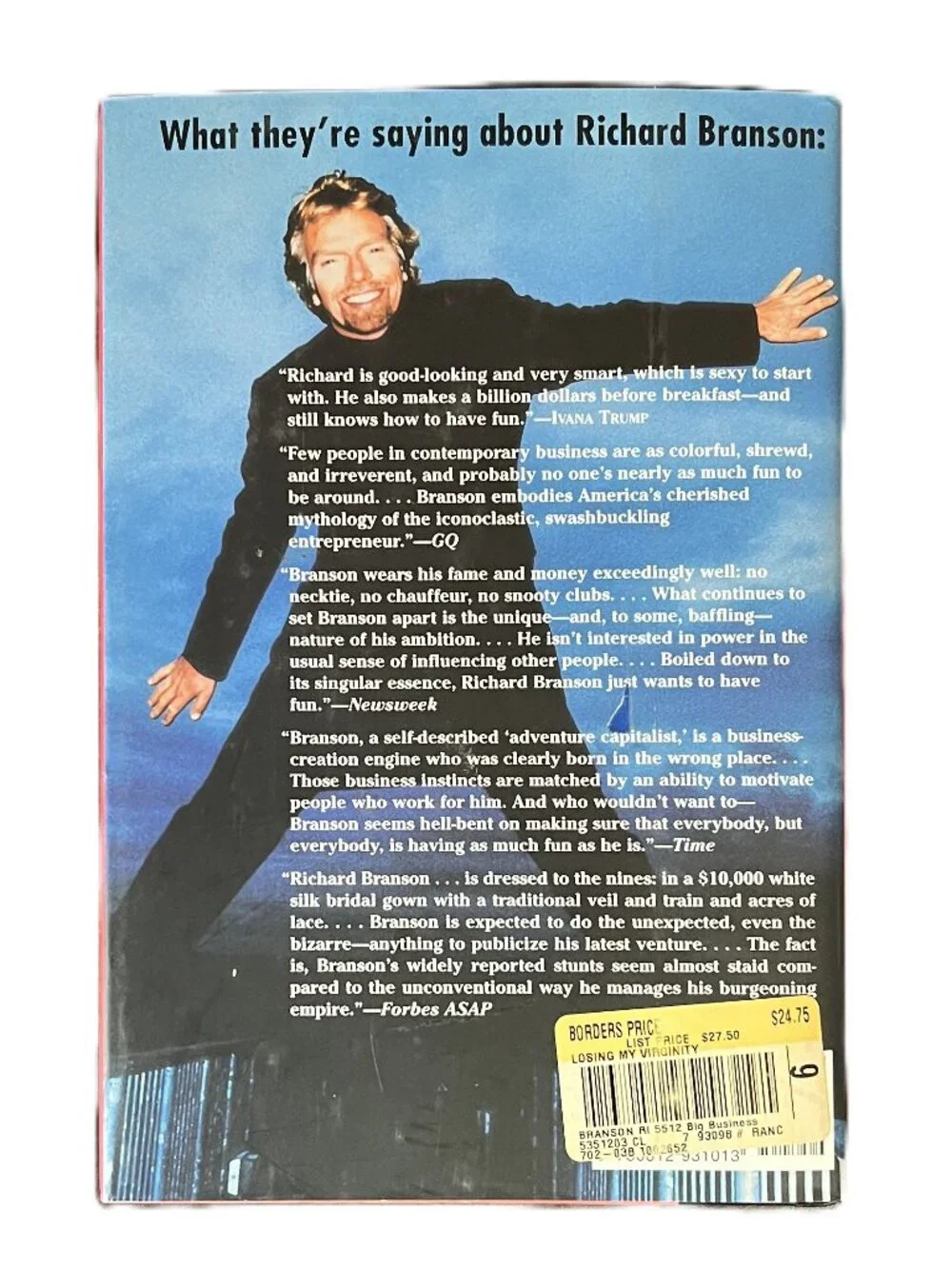 Losing My Virginity by Richard Branson, Hardcover
